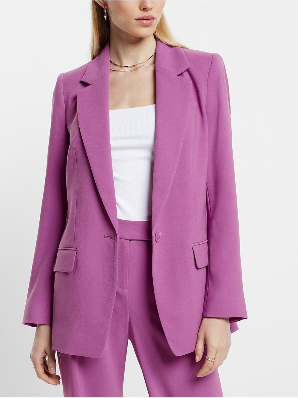 Express tailored suiting blazer